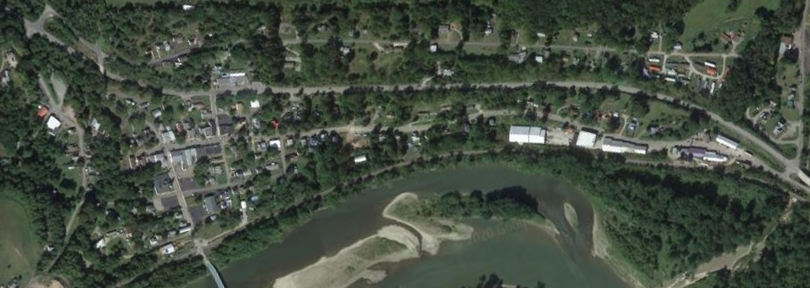 Laceyville Borough Aerial View